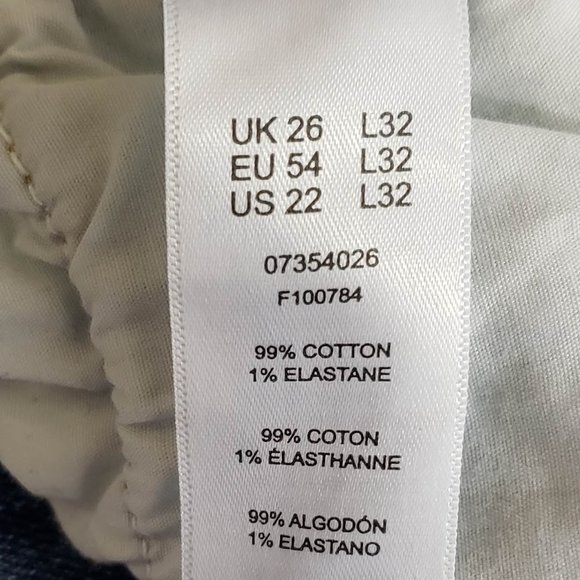 Asos Curve Medium-wash Skinny Jeans Size 22 L32 NWT - Picture 9 of 9